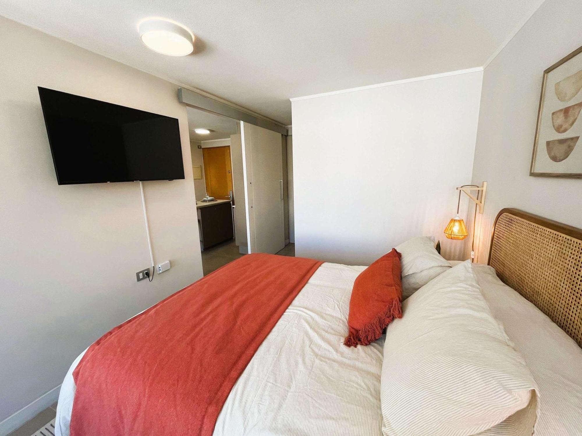 Hom I Amplio Depto 1d1b Cerca Al Mertro Plazaegana Apartamento Santiago