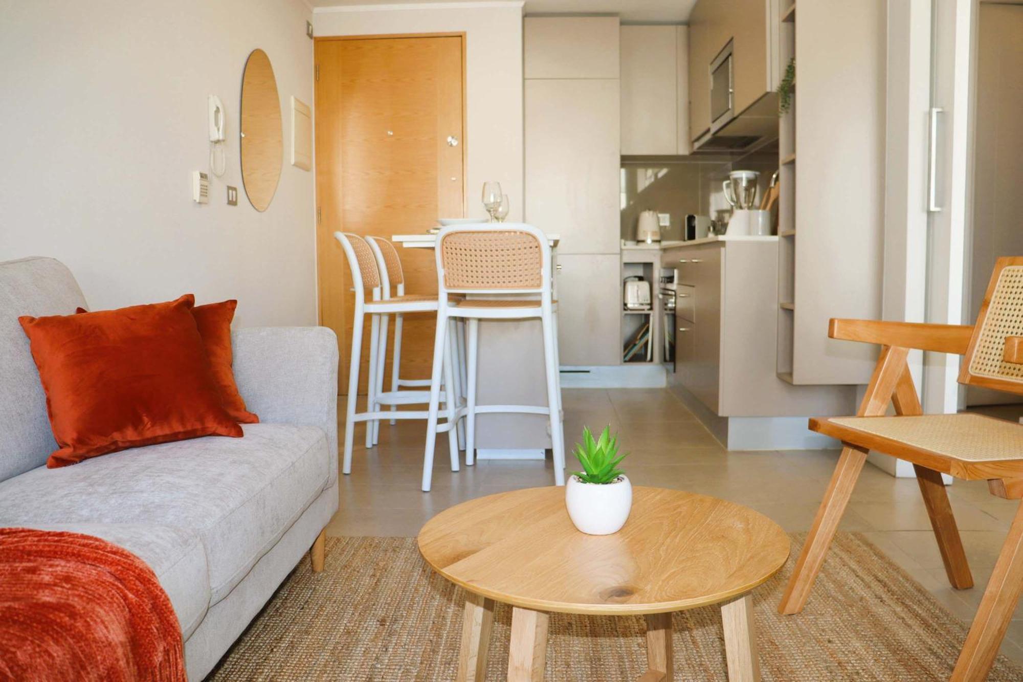 Hom I Amplio Depto 1d1b Cerca Al Mertro Plazaegana Apartamento Santiago