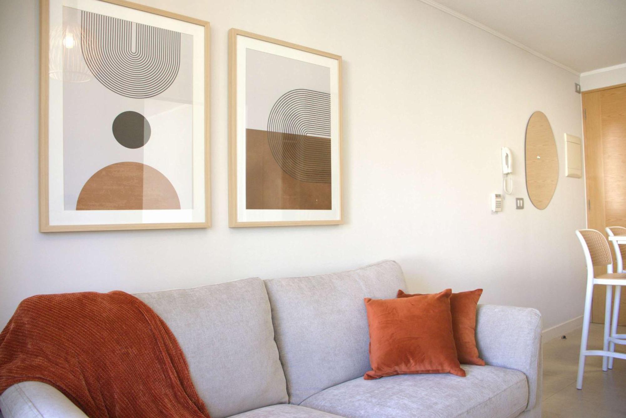 Hom I Amplio Depto 1d1b Cerca Al Mertro Plazaegana Apartamento Santiago